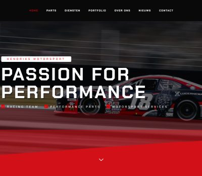Vernieuwende website voor Hendriks Motorsport