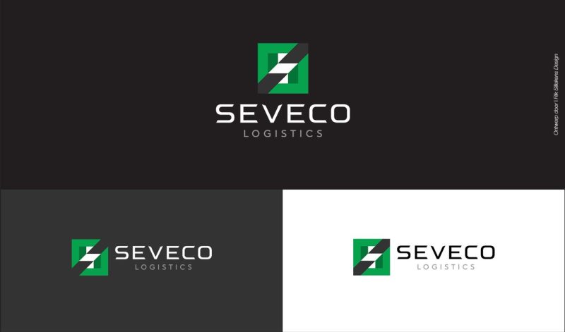 Seveco Logistics logo ontwerp logistiek bedrijf 2